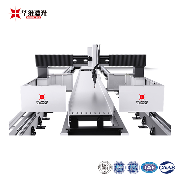 3D CNC H-beam лазерна машина за рязане 12000W за обработка на метална стомана
